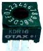 KDR16　　OTAX   ロータリーデップスイッチ　16進  上調整型