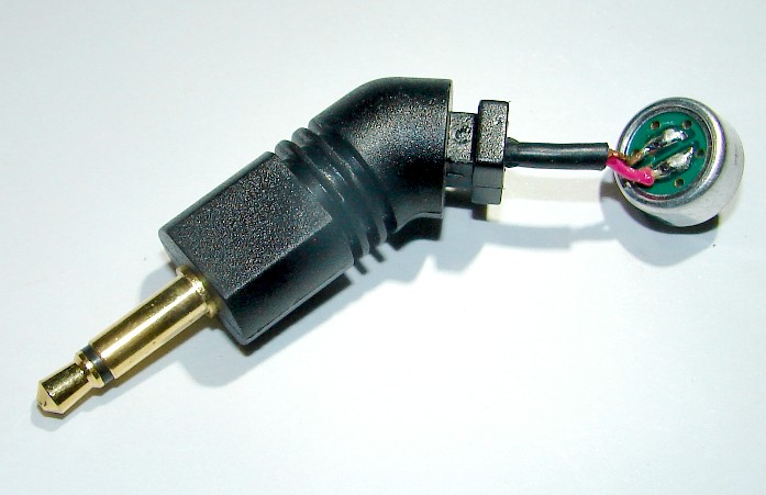 コンデンサ-マイク ユニット金プラグ使用　マイク外形:Φ9.2　H4.2mm