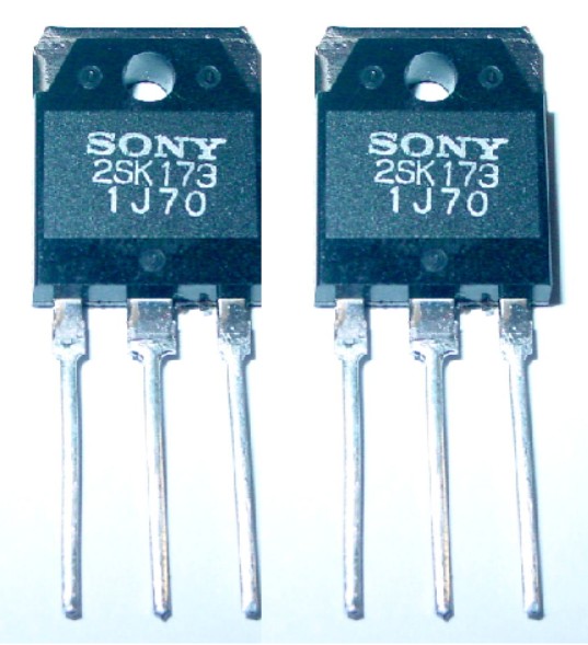 2SK173ペアー 特売中       TO3P    95W/210V/10A    SONY  (1set)