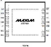 MAX8601ETDT　　Single-/Dual-Input 1-Cell Li+ Chargers with　OVP Protection and Programmable Charge Timer