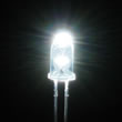 LK-3WH　　直径3mmの超高輝度白色LED5個セット。乾電池と付属の抵抗をつなぐだけでランプが点灯します。4.5～20V用抵抗付き。