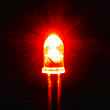 LK-3RD   直径3mmの高輝度赤色LED5個セット。乾電池と付属の抵抗をつなぐだけでランプが点灯します。3～25V用抵抗付き。