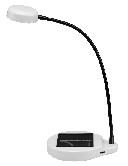 GH-LED6-SC2W   ソーラーバッテリ搭載6LEDスタンドライト　白色   USB LEDライト［太陽光・コンセント・USB］　スマートフォン充電可能 　・ バッテリー搭載で約10時間点灯