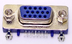 D-Sub  DB-15S(VGA)  縦型コネクター　　　1個