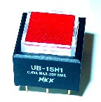 UB-15H1SKP4R-ARS  押ボタンスイッチ 照光式 モーメンタリ 赤ボタン