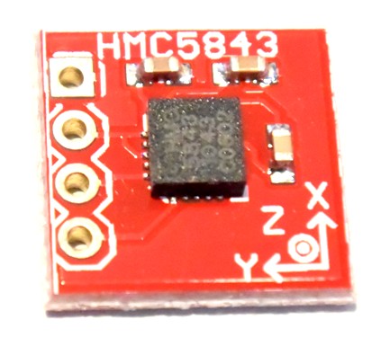 MHC5843搭載三軸磁力センサーモジュール