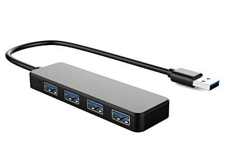 USB 3.0ウルトラスリム4ポートハブ【USBハブ・軽量・コンパクト】バスパワー 対応