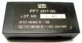 DC/DC   PFT007-00  IN:DC25V   OUT:+145V,30mA(MAX)