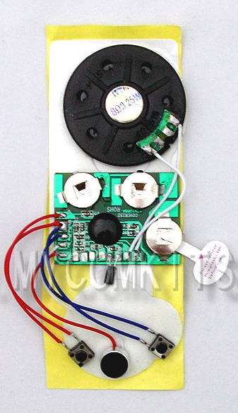 株式会社若松通商 Mk108 音声メッセージカードが簡単に作れる超薄型10秒ボイスレコーダーボード マイク スピーカー 電池付き
