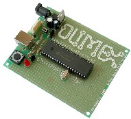 PIC-USB-4550 これは便利!PIC IC付き!PIC18F4550、汎用スイッチ、LED、USB、電源回路付きマイコンボード完成品