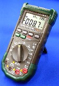 計測機器　　　MT-8210  1台5役!DMMに簡易環境測定レンジ付き(温度計+湿度計+照度計+騒音計)