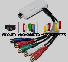 SD-USB2CUP4　　USBキャプチャアダプタ　3系統の端子に接続したモデル