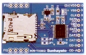 MM-TXS02  マイクロSDカードソケットモジュール  ロジック変換IC付き
