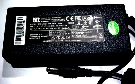 AC-adapter  KPA-060F  60W    IN:100V-240V      OUT:12V/5A