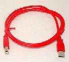 USBケ-ブルA/B　赤色　　1m　　　10本